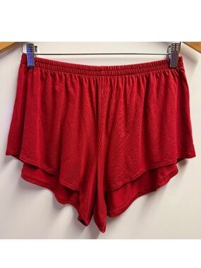 Athleta Nighttime Bliss Sleep Shorts Candy Red
